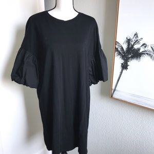Who What Wear black T-shirt dress plus size